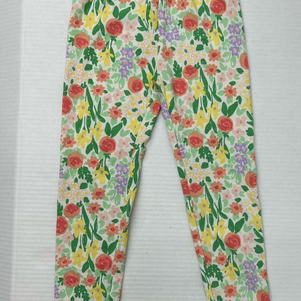 Girl’s Cat & Jack Floral Kids Leggings XS (4/5)